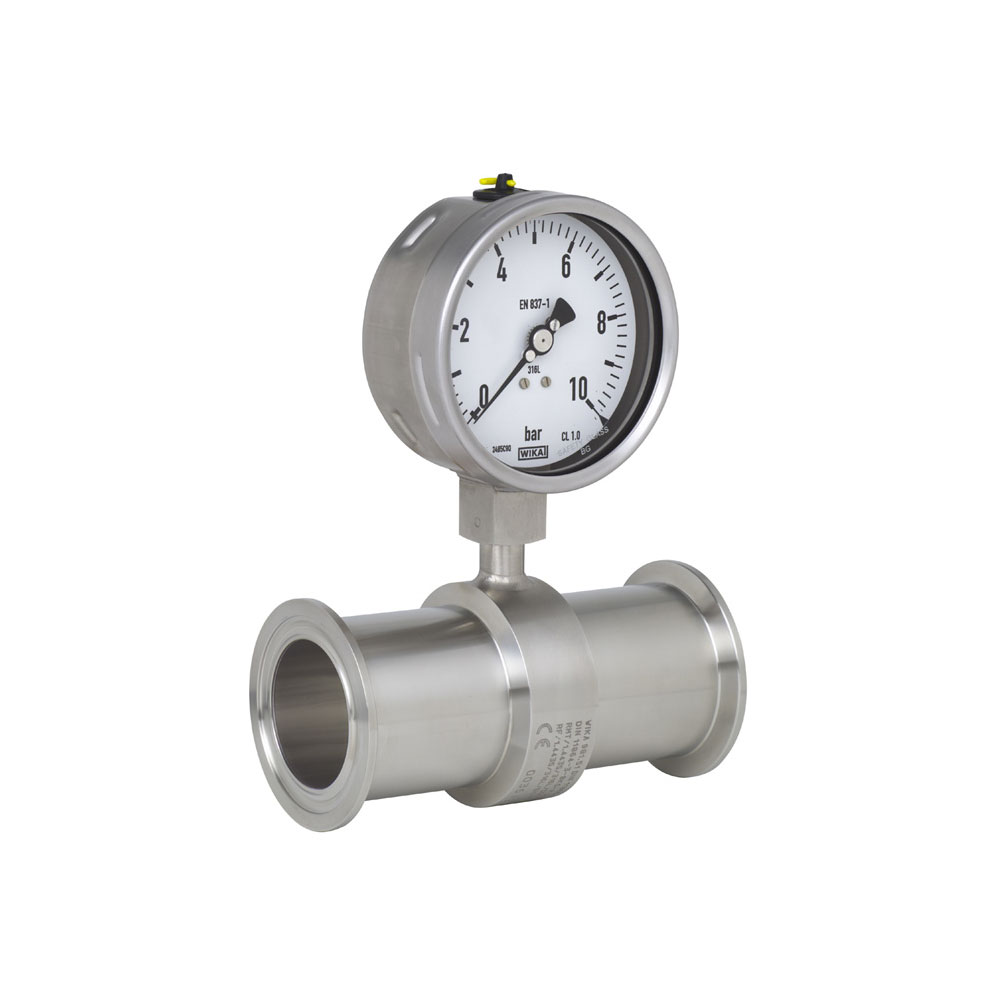 WIKA 981.51 In-line diaphragm seal with sterile connection – For sanitary applications, aseptic connection per DIN 11864