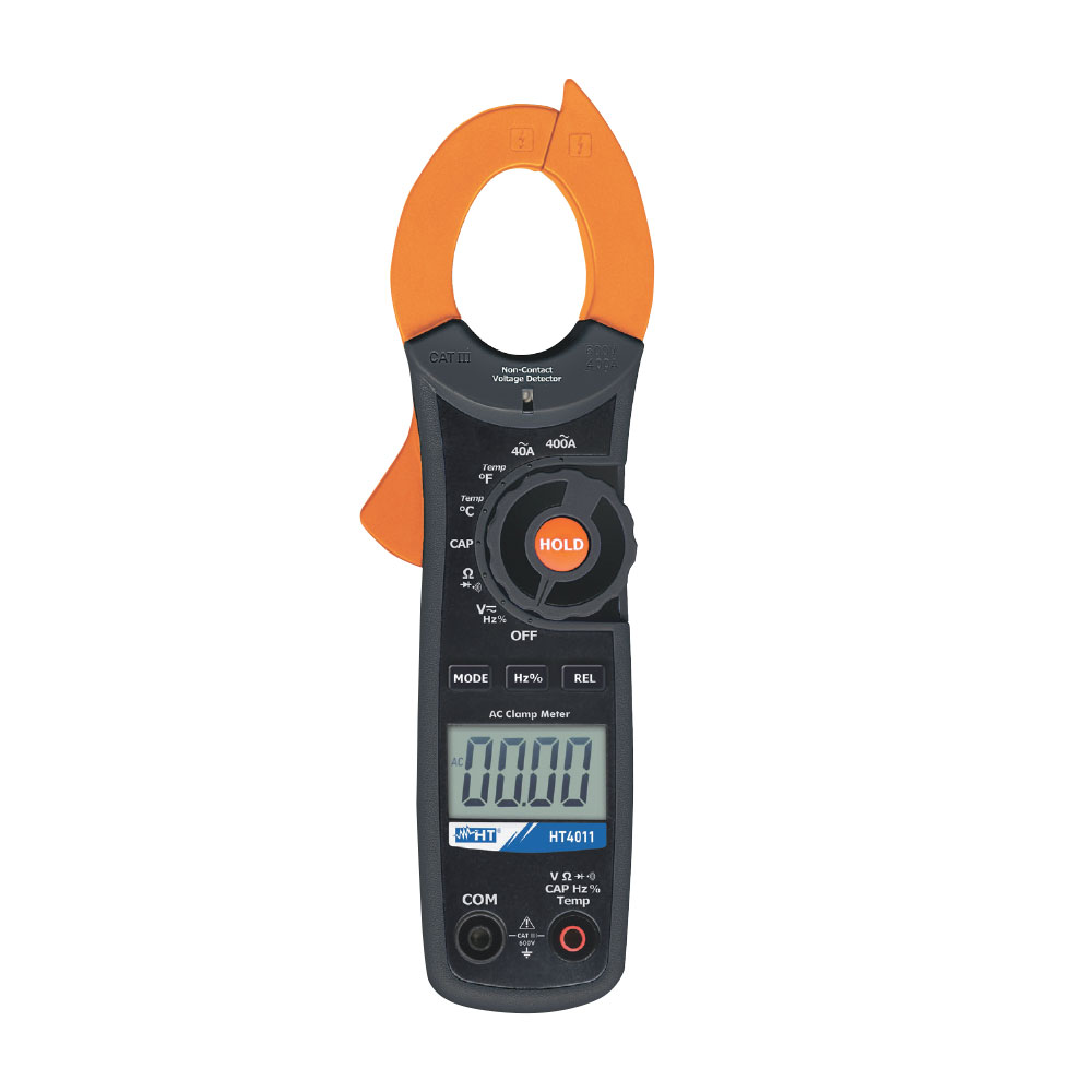 HT4011 - Robuste Stromzange bis 400A AC und 600V AC/DC mit „Spannungs-Sensor“