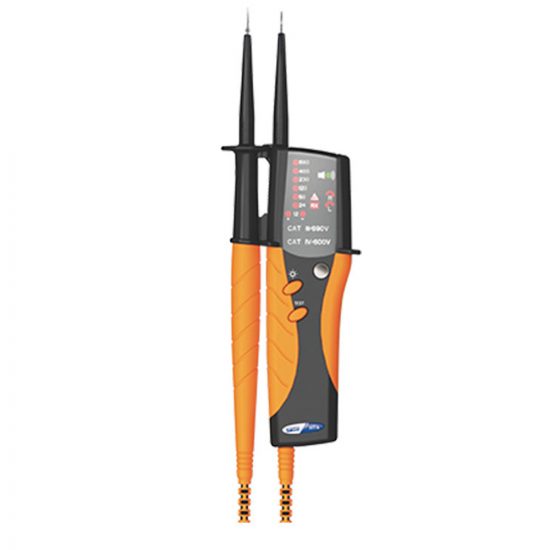 HT6 – 2-pole multifunction tester with LED indications and LED torch