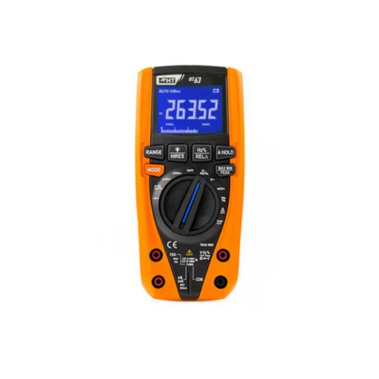 HT63 – Digitales Multimeter TRMS, 4 stellige Anzeige, 6000/60000 Digits, Bargraph, CAT IV