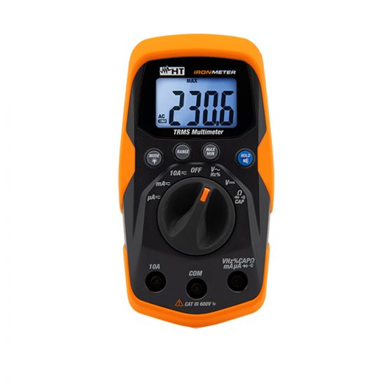 Ironmeter – Extrem robustes digitales Multimeter TRMS bis 600 V AC/DC mit integrierter LED Leuchte