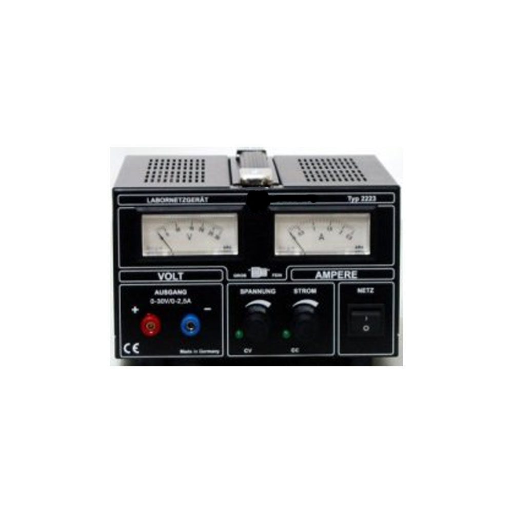 2223.0 – DC voltage regulators (0 – 30VDC / 0 – 2,5A )