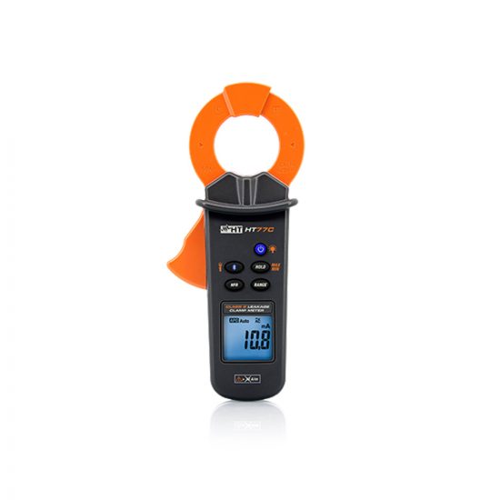 HT77C AC clamp meter for measuring leakage currents from 10µA to 60A