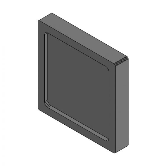 Blindabdeckung 96 x 96 mm