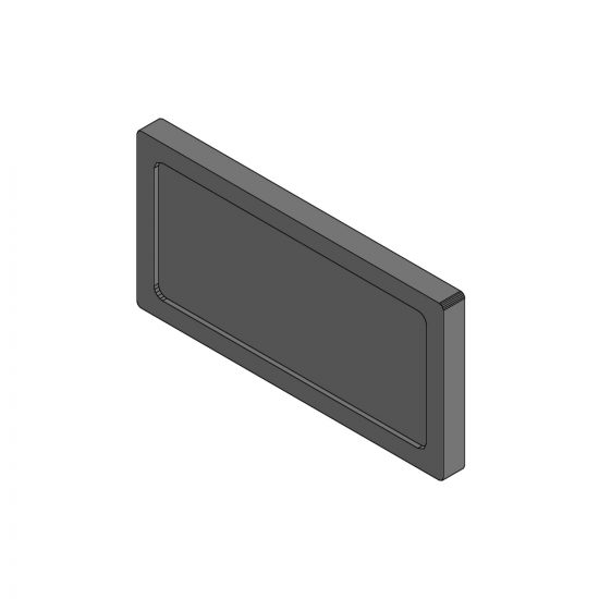 Blindabdeckung 72 x 36 mm