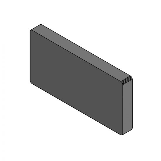 Blindabdeckung 48 x 24 mm