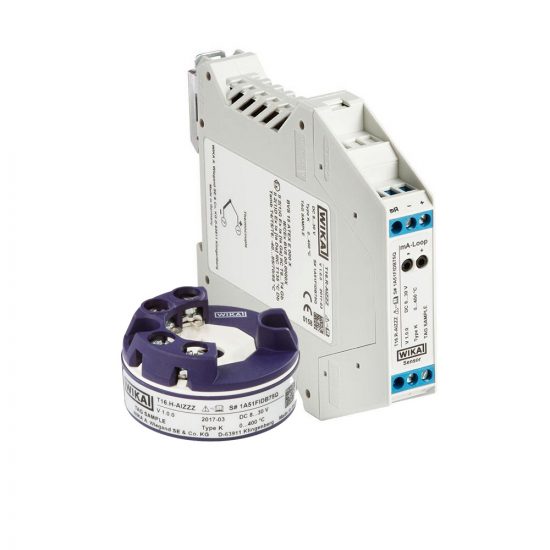 WIKA Model T16 Digital temperature transmitter – For thermocouples, head- and rail-mounted version