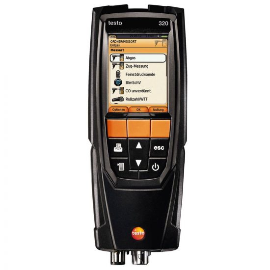 Testo 320 basic – Abgasanalysegerät für Öl und Gas