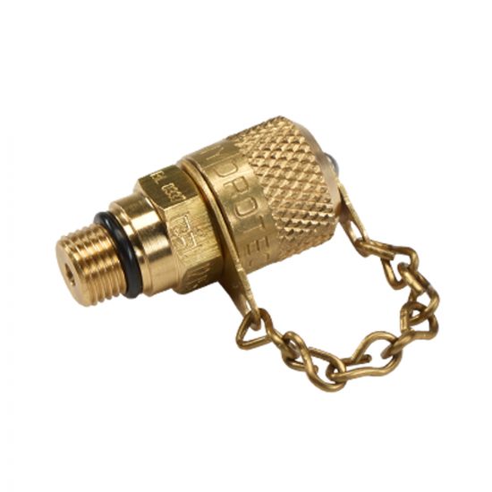 Original MINIMESS® 1215 gas charging valve with DVGW seal of approval