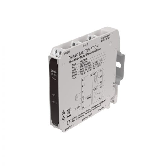 Thermistor Motorschutzrelais DG 3802 – Zuverlässiger Schutz vor Übertemperatur mit Thermistor/Kaltleitersensor/PTC oder Bimetallschalter