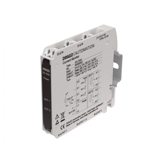 Stromwächter DG 3302 / DG 3382 – Überwachung von AC/DC Strömen bis 6 A, zusätzlicher mV-Eingang für externen Shunt-Widerstand