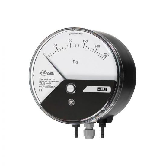 WIKA Model A2G-15 Differential pressure gauge with electrical output signal For ventilation and air-conditioning