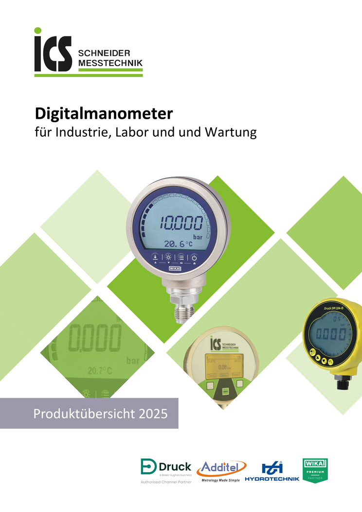 Katalog Digitalmanometer & Prüfmanometer – Titelblatt