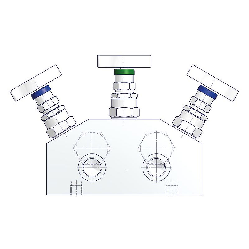3 fach Ventilblöcke Typ D3 2