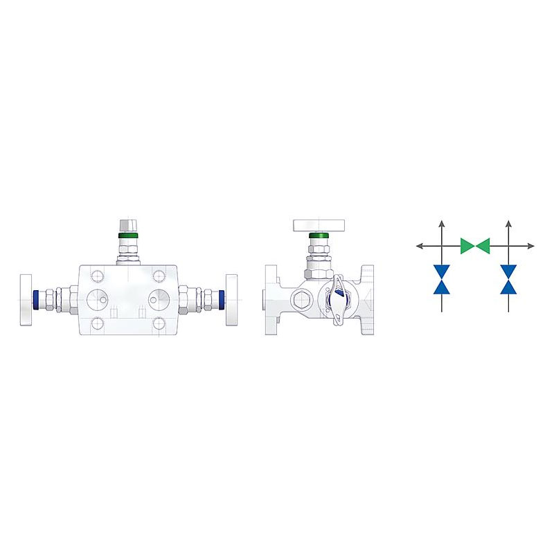 3 fach Ventilblöcke Typ H3A H3B 8