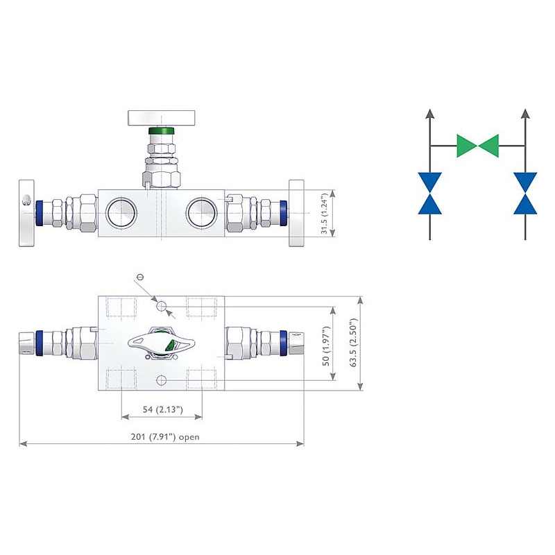 3 fach Ventilblöcke Typ R3 6