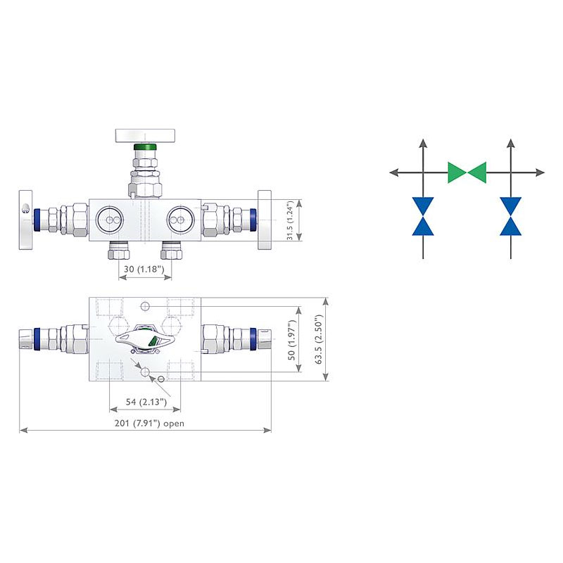 3 fach Ventilblöcke Typ R3 7