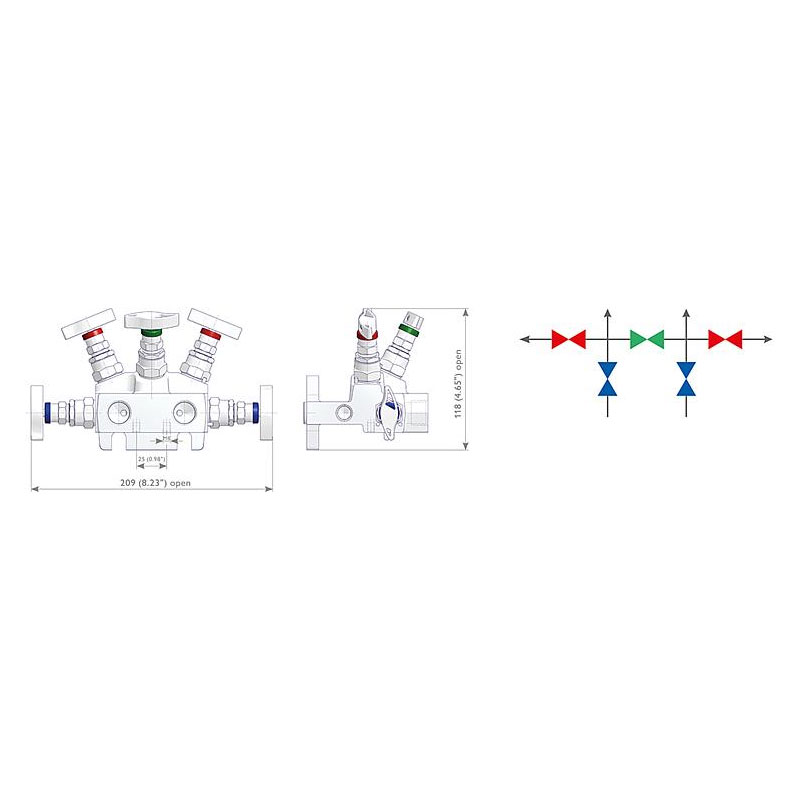 5 fach Ventilblöcke Typ T5A T5N 6