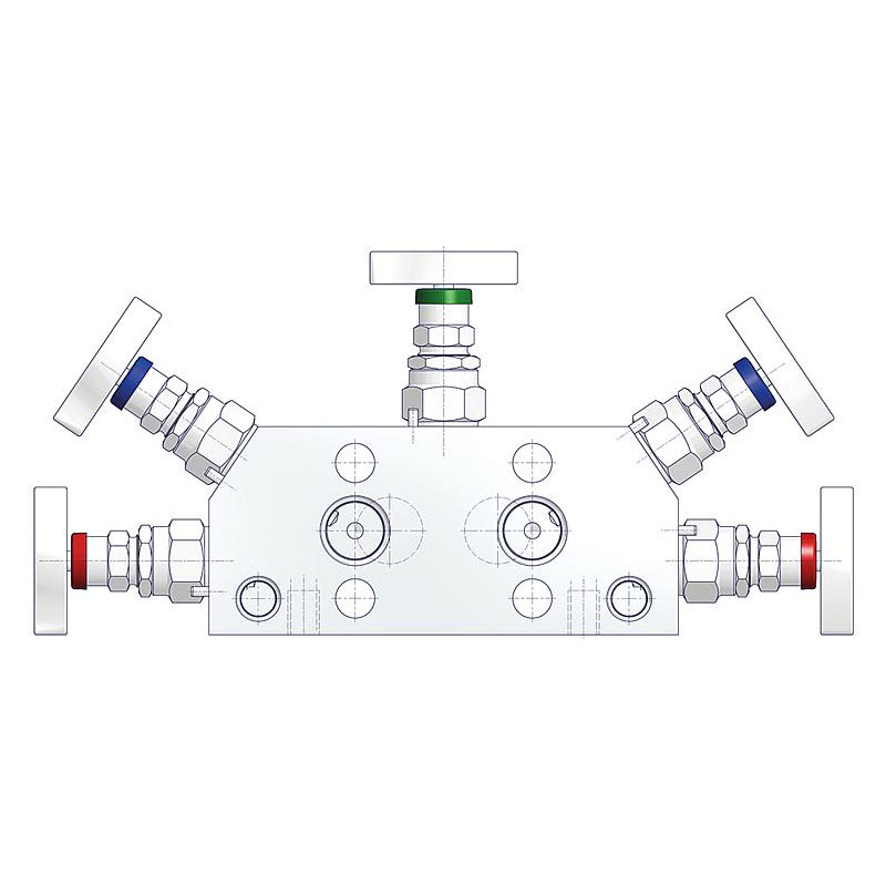 5 fach Ventilblöcke Typ W5RA 3