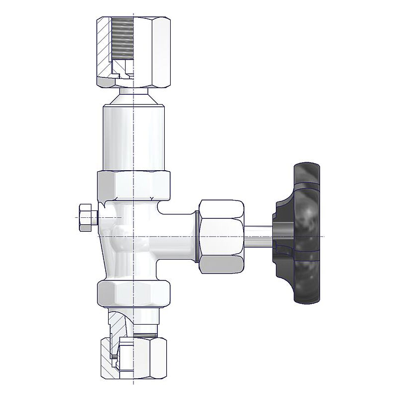 Manometerventile DIN 16270 Form B 3