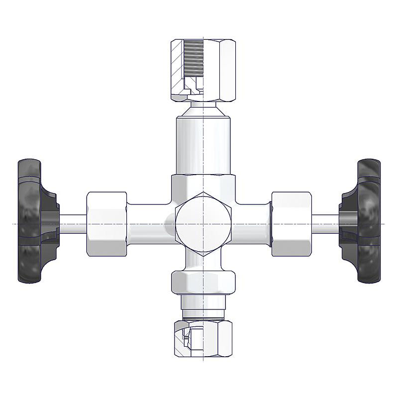 Manometerventile DIN 16272 Form B 3