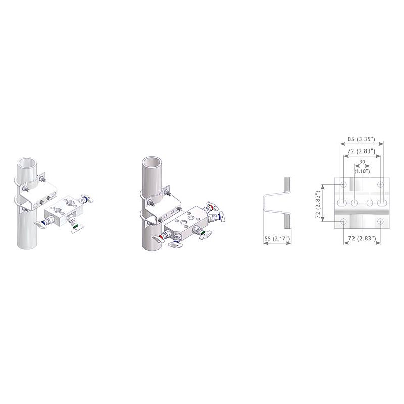 Montagewinkel Typ AKM D und Typ AKM C 6
