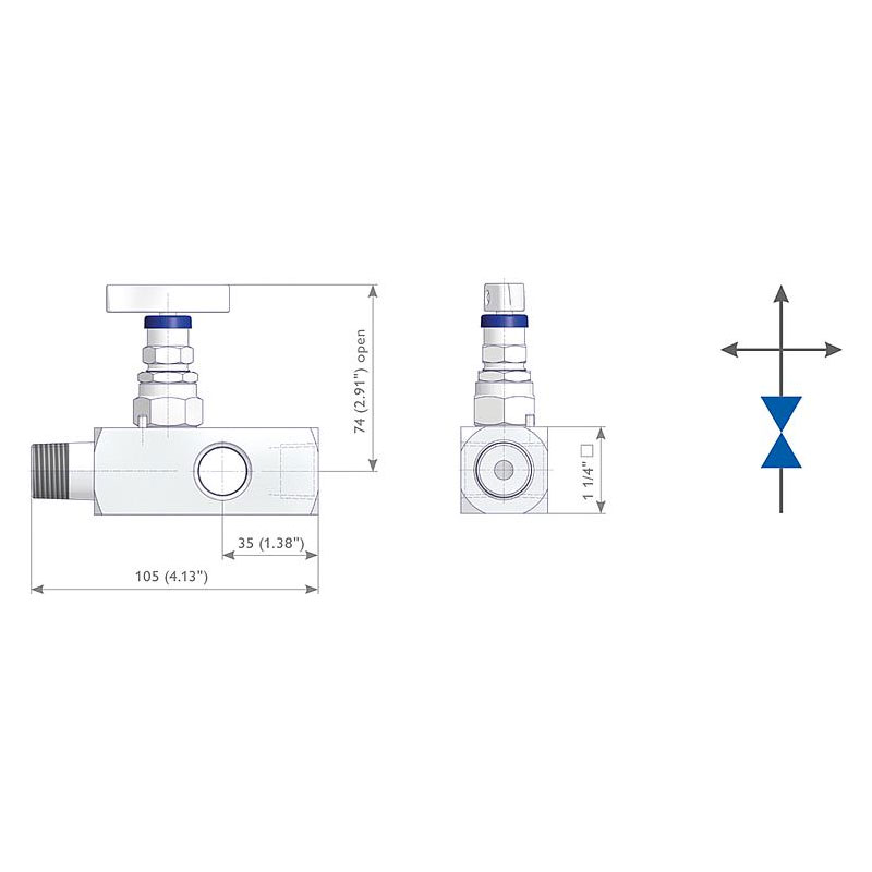 Multiport Manometerventile Typ M 6
