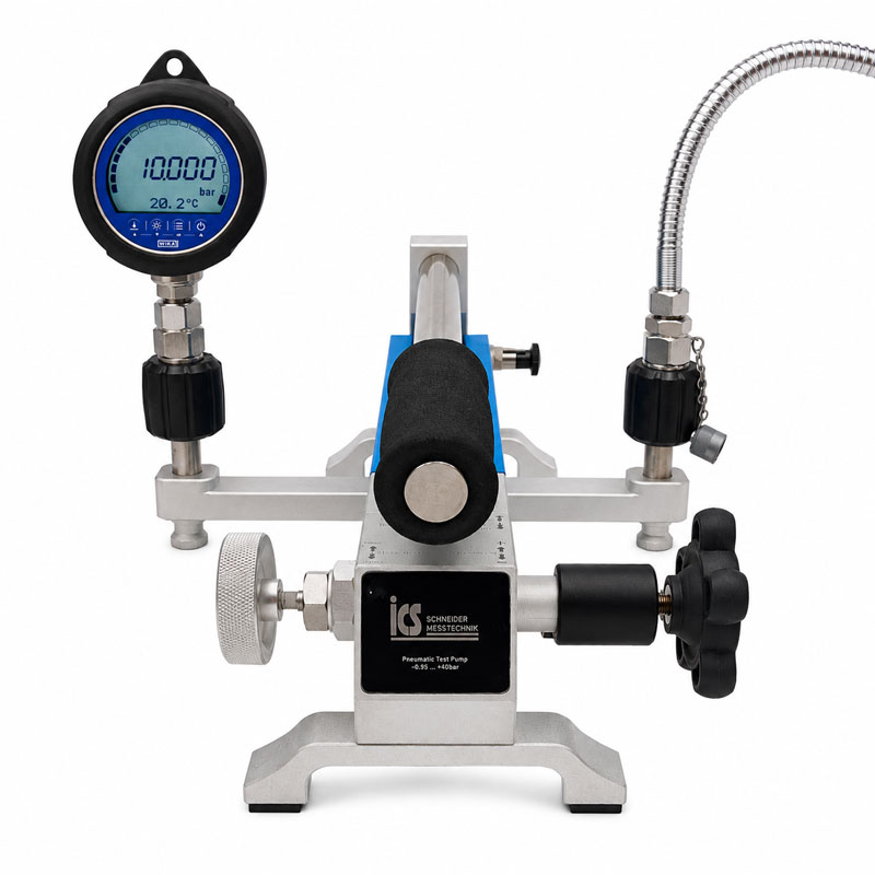 icp160 tragbare pneumatsiche kalibrierpumpe front web