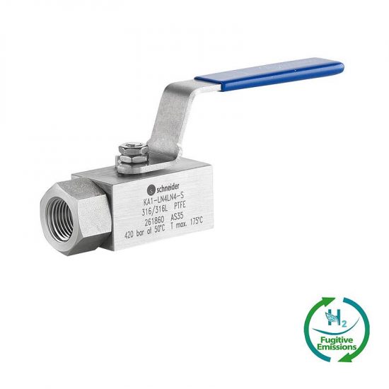 Hochdruck-Kugelhähne Typ KA