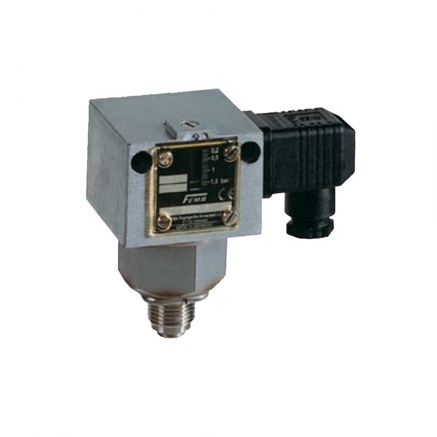 DCMV63 Druckschalter, Einstellbereich 16…63 bar, Schaltdifferenz 3,0…10 bar, max. zulässiger Druck 130 bar