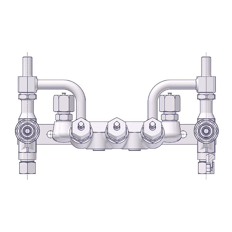 Ventilblock Kombinationen mit Prüfanschluss 3