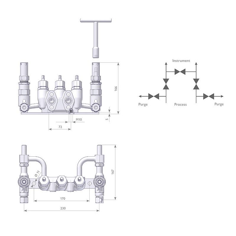 Ventilblock Kombinationen ohne Prüfanschluss 4