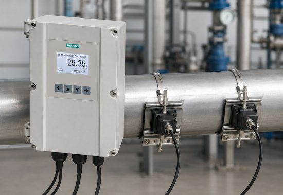 Clamp on Ultraschall Durchflussmessung ohne Rohrleitung aufzutrennen
