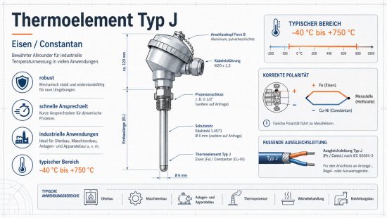 thermoelement typ j infografik