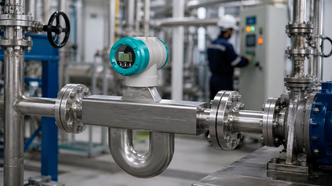 Coriolis Durchflussmesser bei instabilen Messwerten in Prozessleitung prüfen