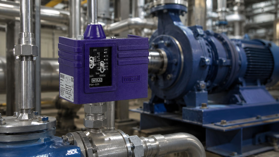 Druckschalter für Pumpe und Kompressor zur Mindestdruck und Maximaldrucküberwachung