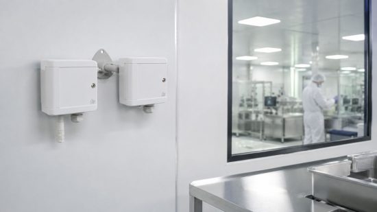 Feuchte und Temperatursensor mit Differenzdrucküberwachung für stabile Reinraumbedingungen