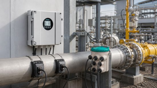 Gasdurchfluss mit dem Siemens SITRANS FS230 Clamp On Ultraschallmesssystem erfassen