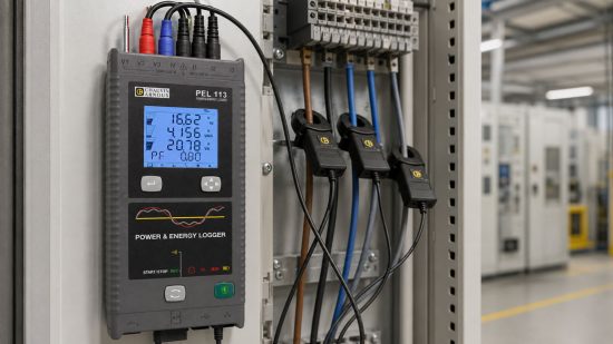 Lastprofil mit dem Chauvin Arnoux PEL 113 messen – Energieverbrauch, Spitzenlast und Grundlast analysieren