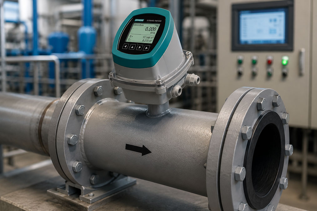 MID Durchflussmesser zeigt keinen Durchfluss in industrieller Prozessanlage