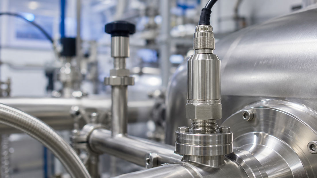 Vakuum und Unterdruck mit dem Druck ADROIT6000 Absolutdrucksensor in einer industriellen Vakuumanlage messen