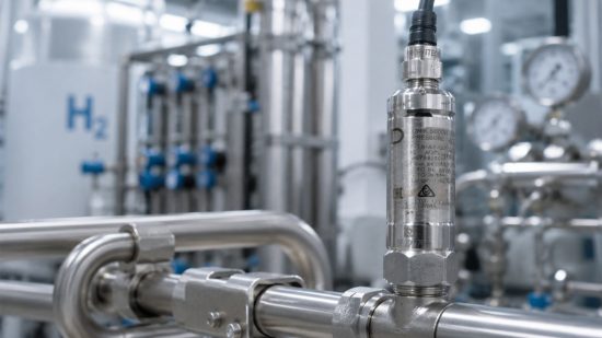Wasserstoffanlage mit UNIK 5000H Drucksensor zur H₂ Prozessüberwachung