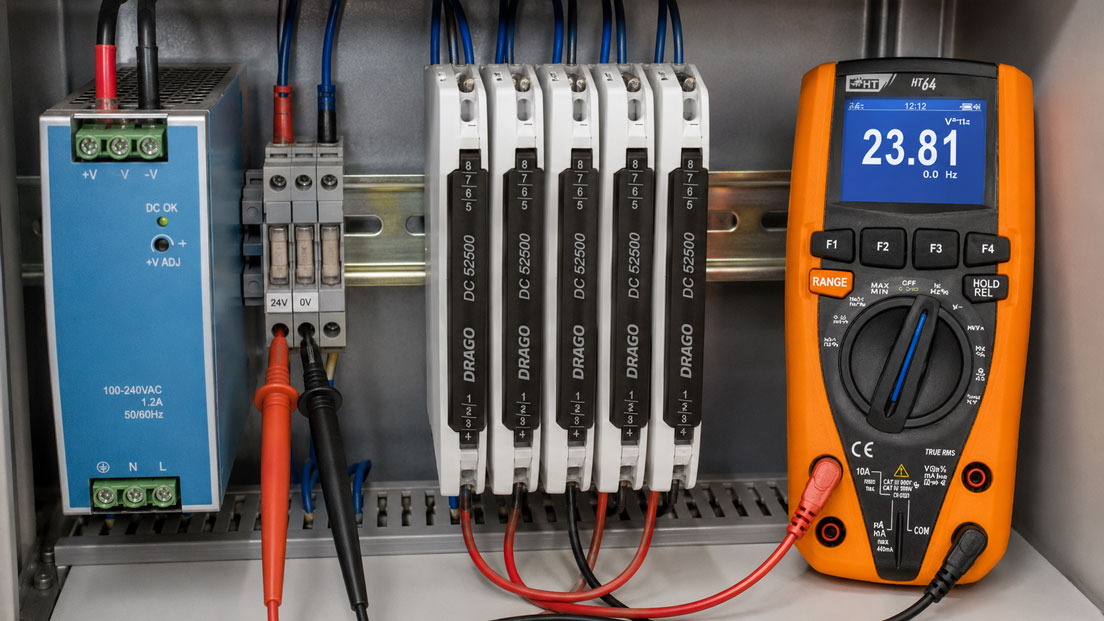 24 V DC Stromversorgung im Schaltschrank prüfen und richtig dimensionieren