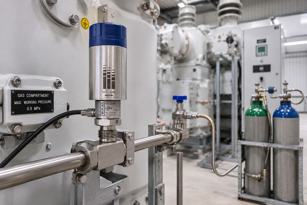 Alternative Isoliergase überwachen – Gasdichte mit WIKA GD 20 W in der Schaltanlage erfassen
