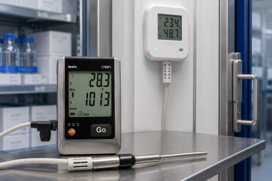 Auditfeste Messdatenerfassung mit testo 176 P1 im Labor