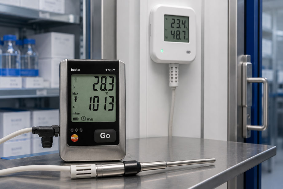 Auditfeste Messdatenerfassung mit testo 176 P1 im Labor