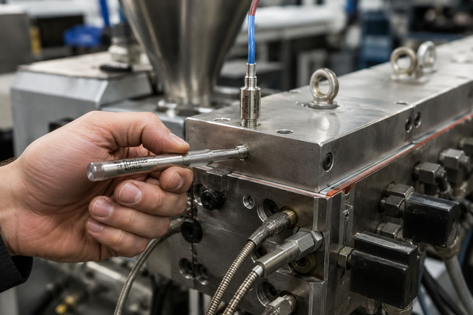 Berstscheibe am Extruder montieren – Dynisco Burst Plug als Überdruckschutz