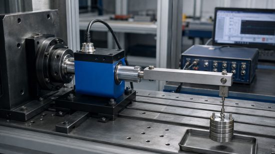 Drehmomentsensor statisch prüfen – Kraft und Hebelarm als Referenz nutzen