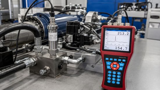 Druckspitzen ereignisgesteuert mit MultiSystem 5070 und schnellem Drucksensor aufzeichnen