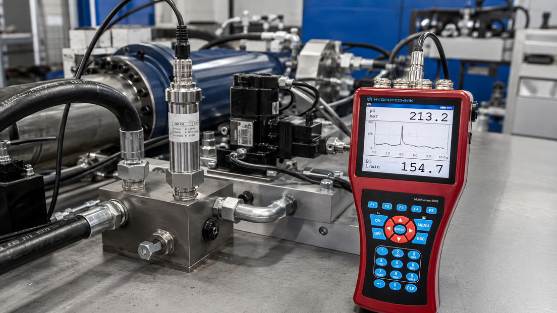 Druckspitzen ereignisgesteuert mit MultiSystem 5070 und schnellem Drucksensor aufzeichnen